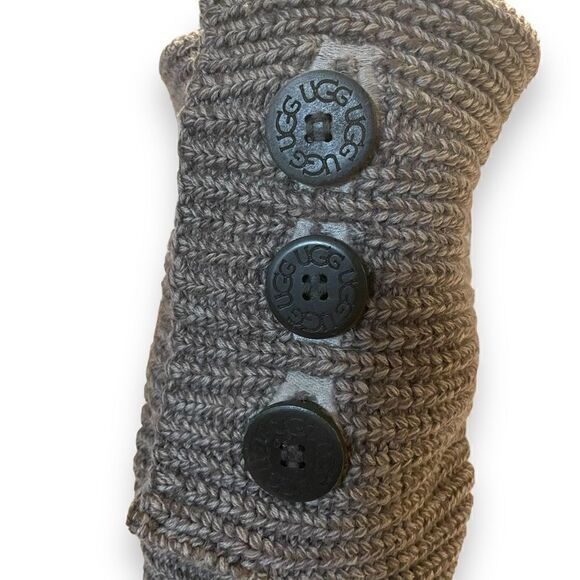 UGG Classic Cardy Tall Triplet Knit Sweater Boots - Picture 3 of 7